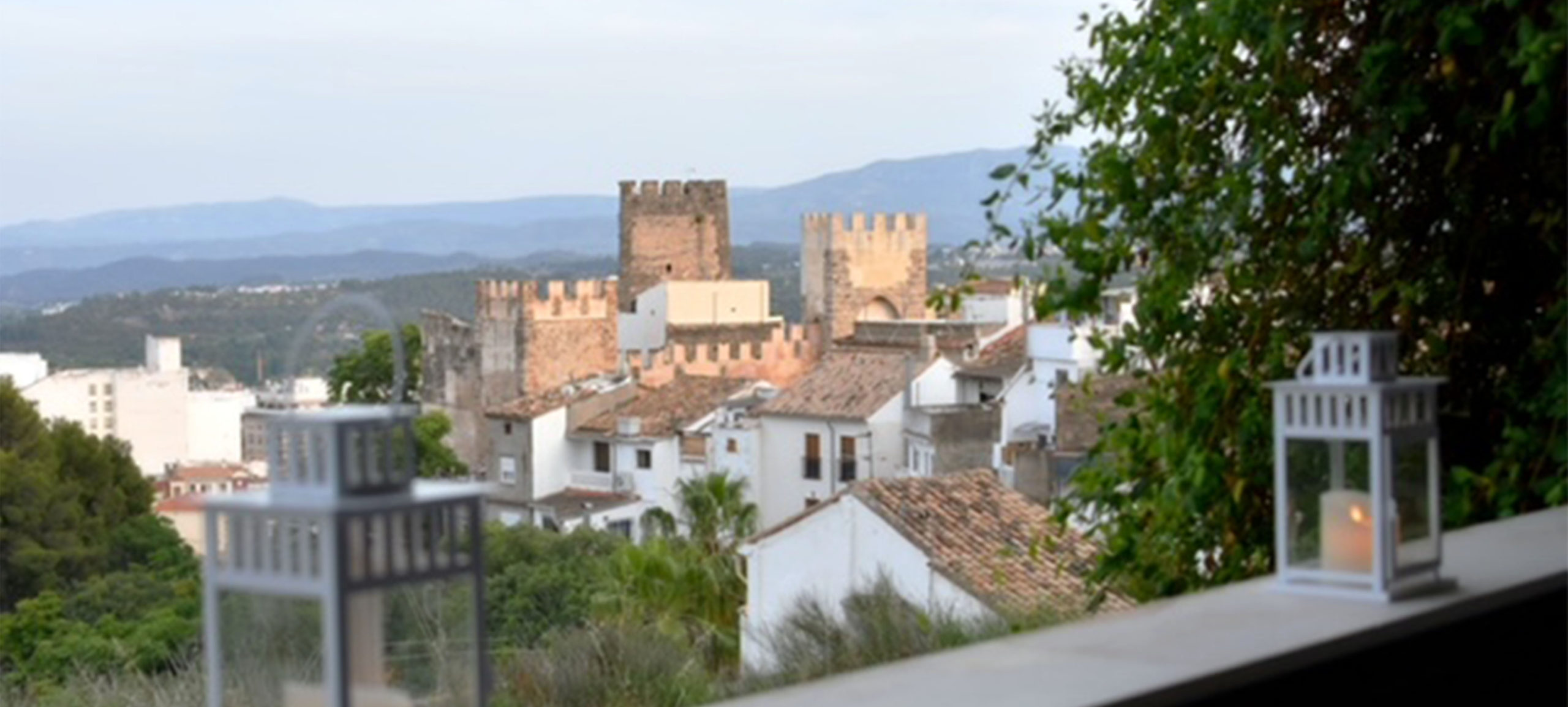 Vista panoramica del CAstillo desde la terraza