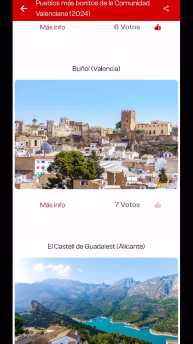 🗳️ ¡Abierto el plazo para votar por Buñol como el pueblo más bonito de la Comunidad Valenciana! 🌿🏞️

Tenemos hasta el 6 de octubre para llevar a nuestro pueblo al primer lugar. 🙌 Si aún no has votado, ¡es el momento de hacerlo! Ayúdanos a demostrar que Buñol es el destino más encantador de la región. 🌟

📲 Vota y comparte con tus amigos para que todos apoyen a Buñol. ¡Juntos lo conseguiremos! 💪 En el vídeo están los pasos a seguir para votar. 

#Buñol #PuebloMásBonito #ComunidadValenciana #TurismoRural #valenciaturisme #turismecomunitatvalenciana #pueblosbonitoscv2024