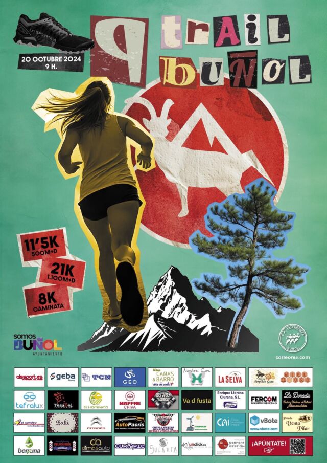 🏞️ ¡Inscripciones Abiertas para el 9º Trail Buñol! 🏃‍♂️🏃‍♀️

📅 Fecha: 20 de octubre de 2024
⏰ Hora de salida: 9:00 h
📍 Lugar: Buñol, Valencia

¡Desafía tus límites y disfruta de un increíble recorrido por la naturaleza! Tienes tres opciones para participar:

🔥 21K con 1.100 metros de desnivel
🔥 11,5K con 500 metros de desnivel
🚶‍♀️ 8K caminata – Perfecto para disfrutar a tu ritmo.

📝 Inscríbete ahora y asegura tu lugar en este espectacular evento deportivo 👉 https://www.mychip.es/e/ix-trail-de-bunol 

¡No te quedes fuera! ⛰️🐐

#TrailBuñol #TrailRunning #InscripcionesAbiertas #DeporteAlAireLibre